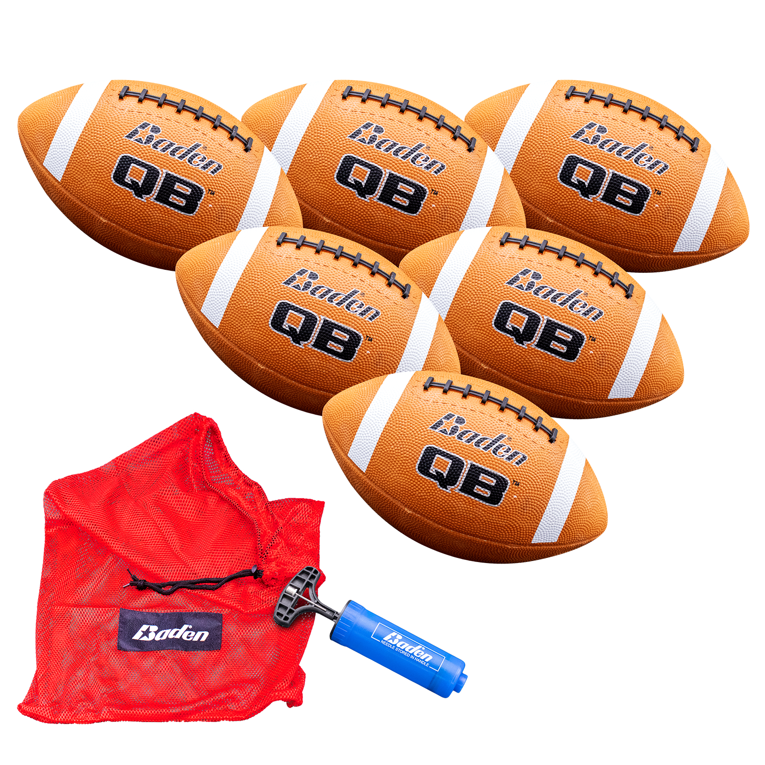 Rubber Football 6 Pack